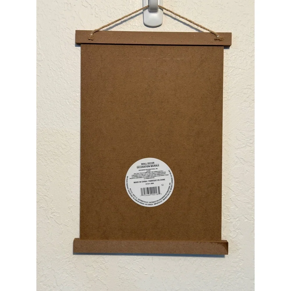 Pumpkin Pound Cake Recipe Wall Art Hanging Scroll Kitchen Decor Fall Farmhouse